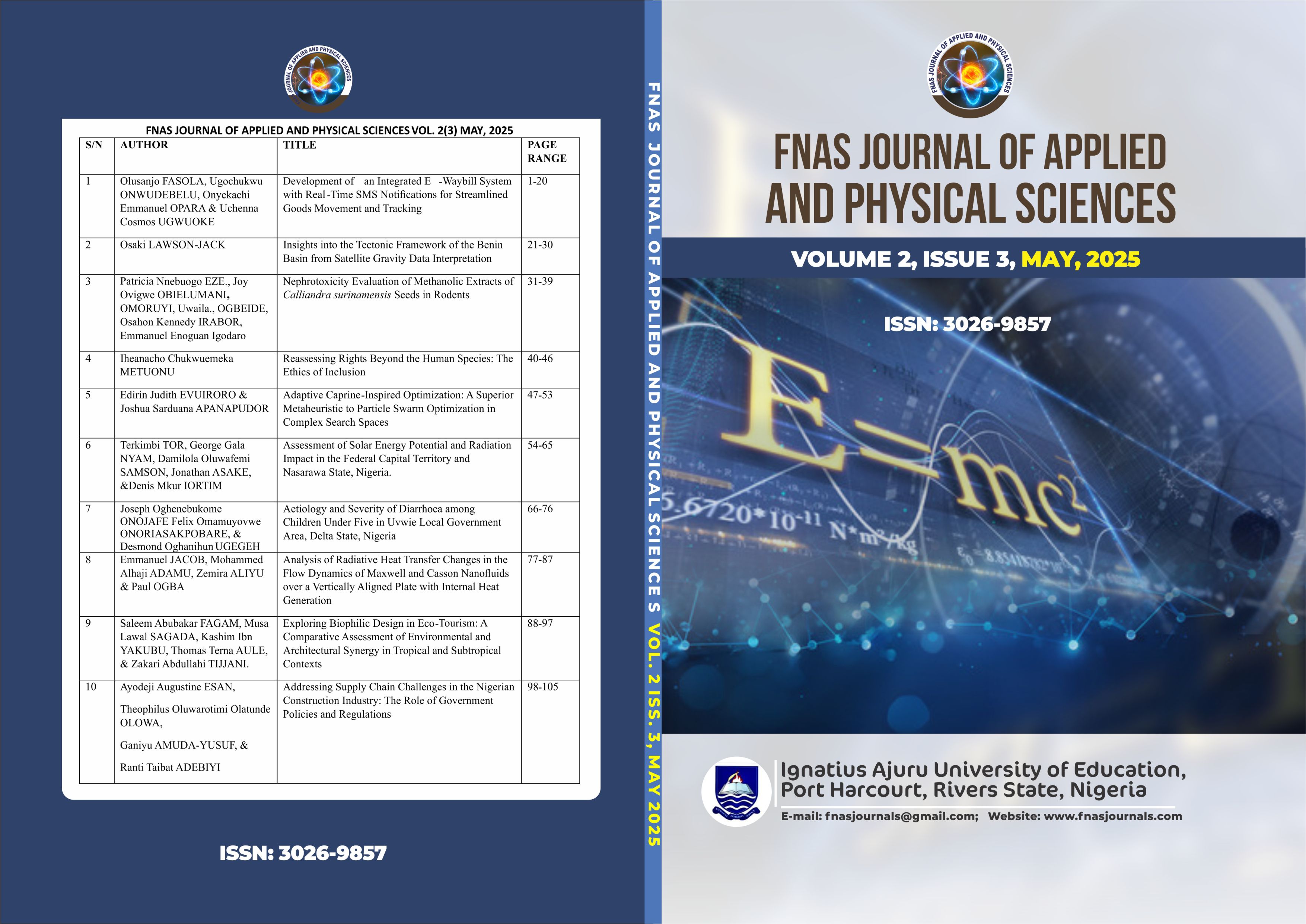 					View Vol. 2 No. 3 (2025): 2025-FNAS-JAPS-2-3
				